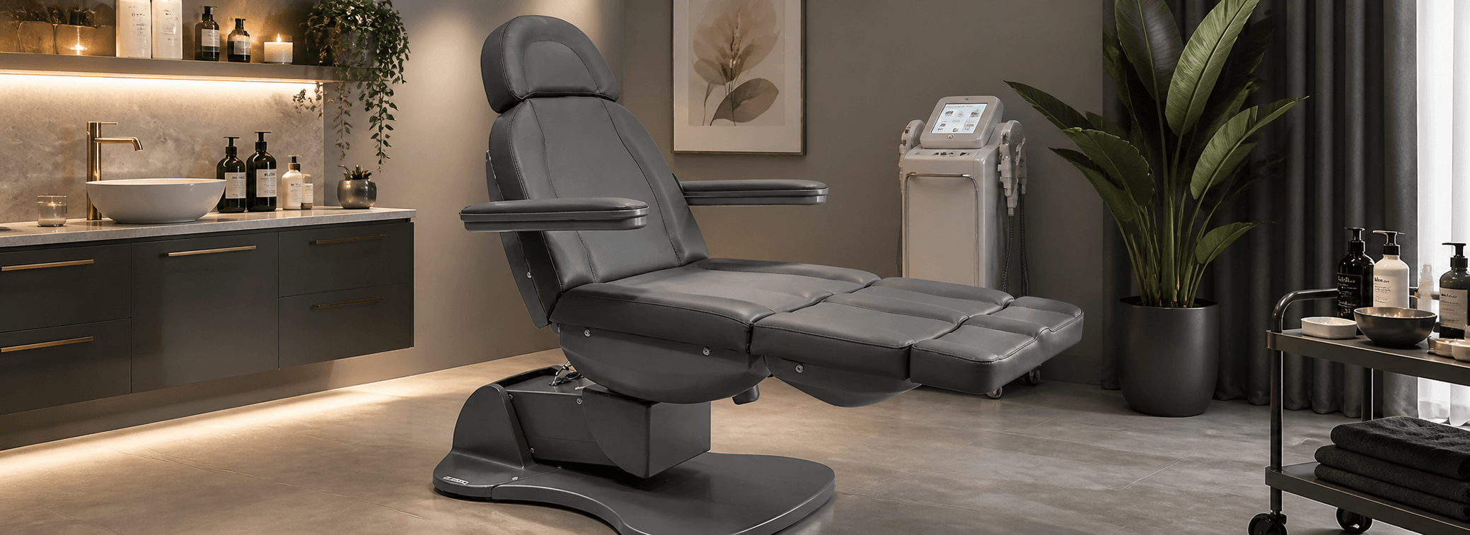 Beauty Luxury motorlu sedye füme salon